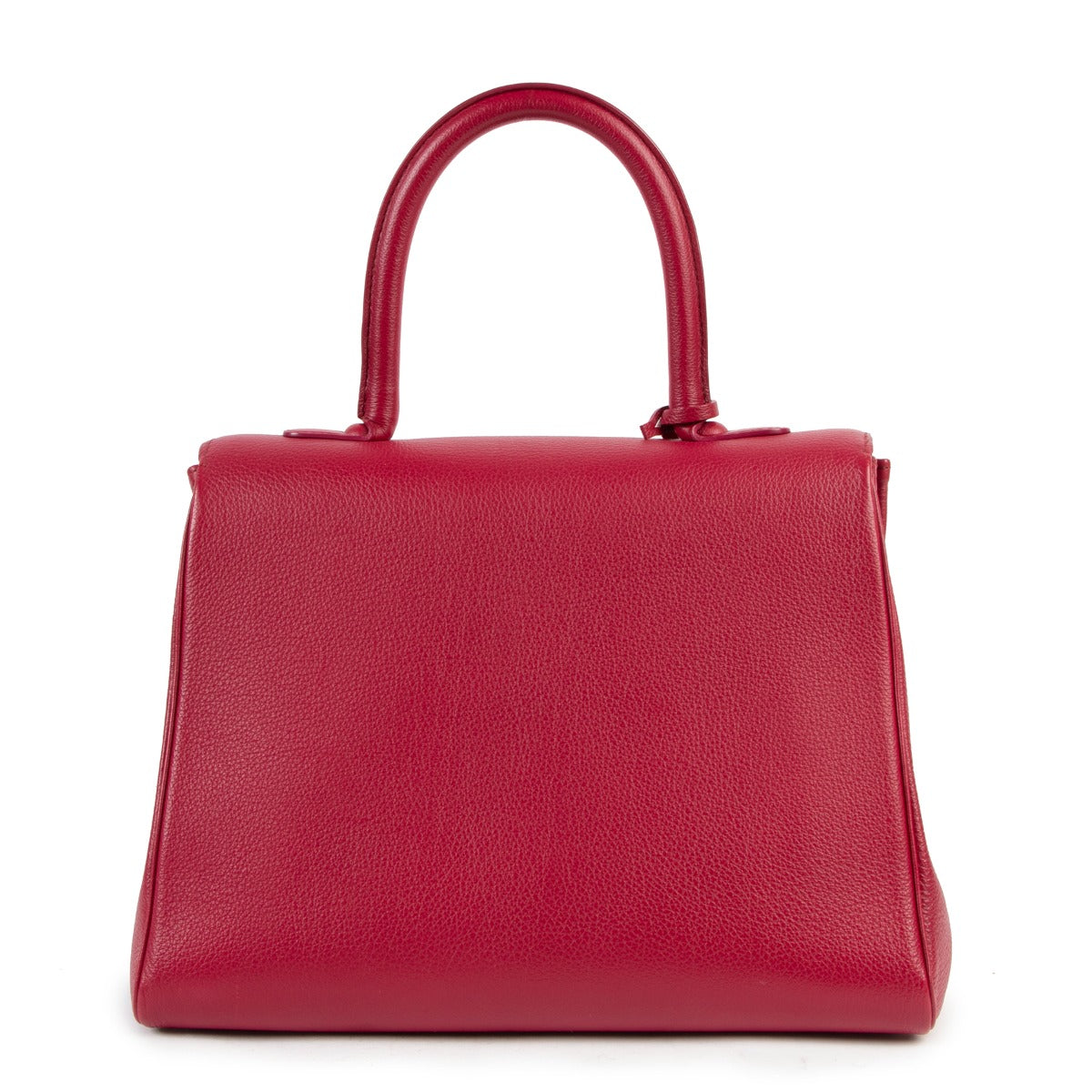Buy online an authentic second hand Delvaux Brillant MM framboise Rodéo calf handbag in very good condition at Labellov in Antwerp.