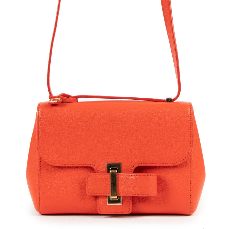 Delvaux Spring/Summer 2016 Simplissime City PM Piment Rodéo Calf Crossbody Bag