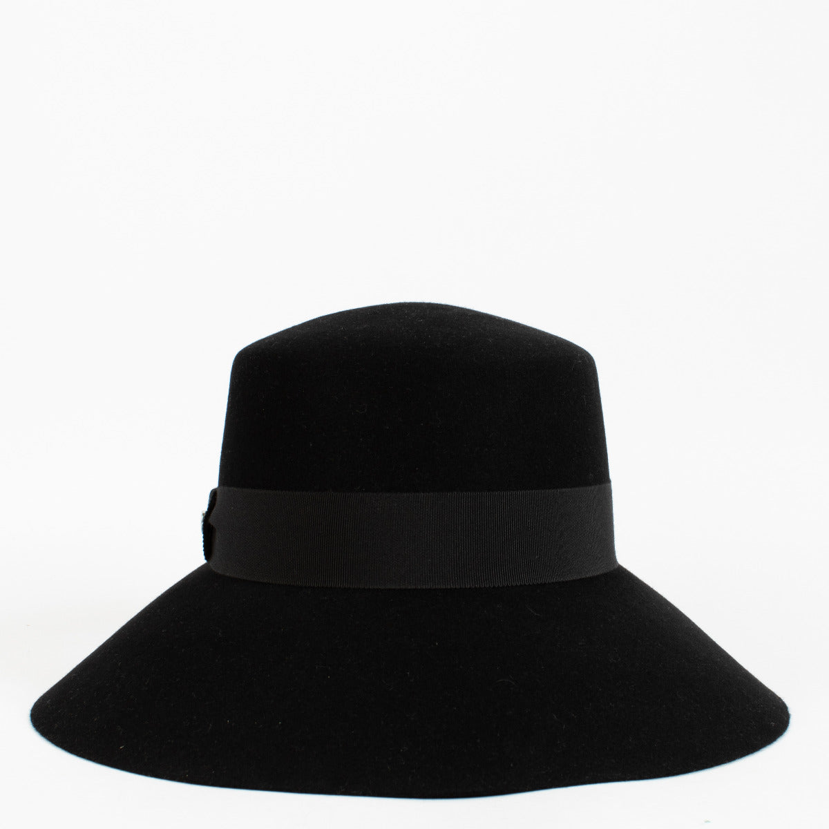 Hermès Black Rabbit Felt Hat - Size 58