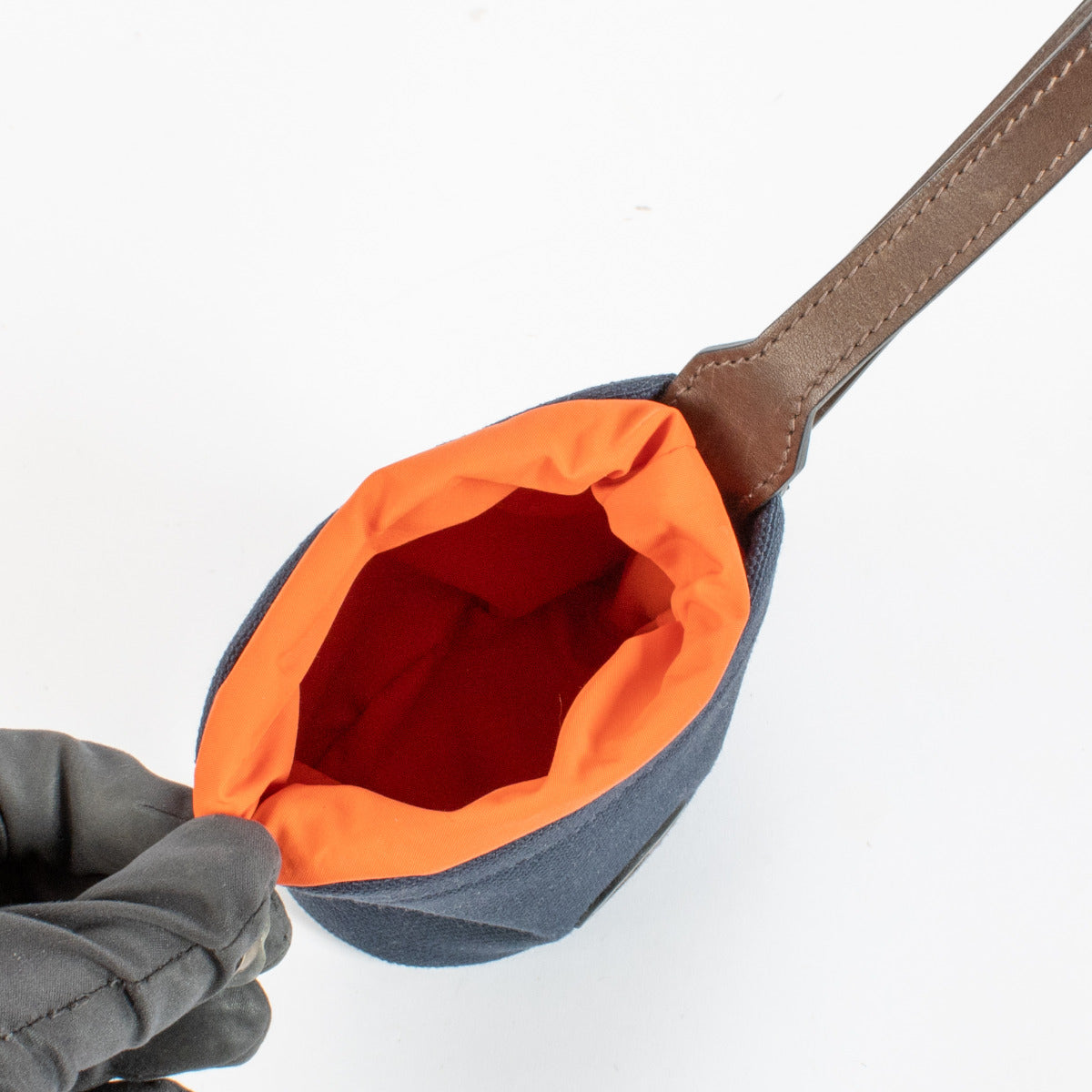 Hermès Navy On-the-Go Dog Pouch