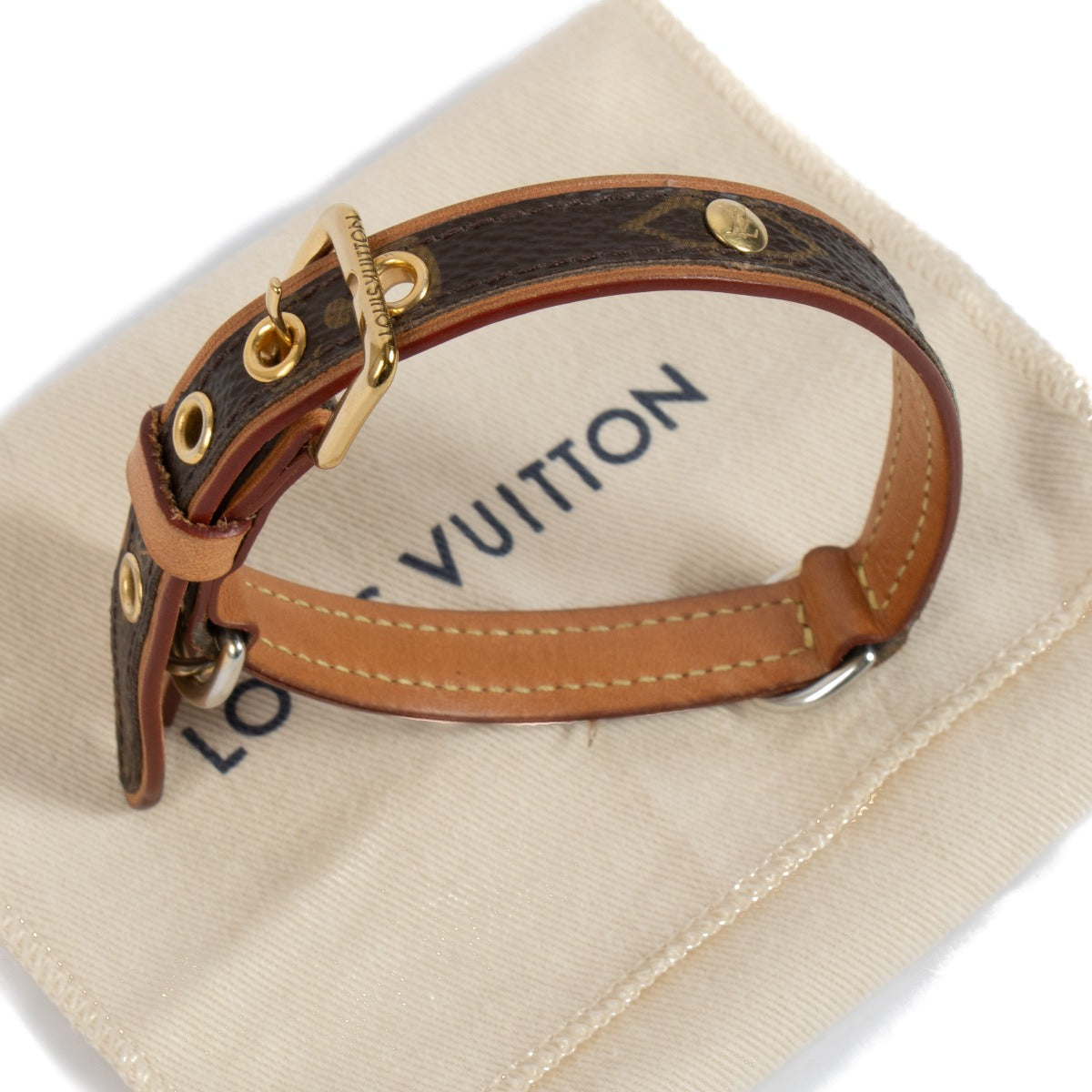 Louis Vuitton Monogram Dog Collar XS