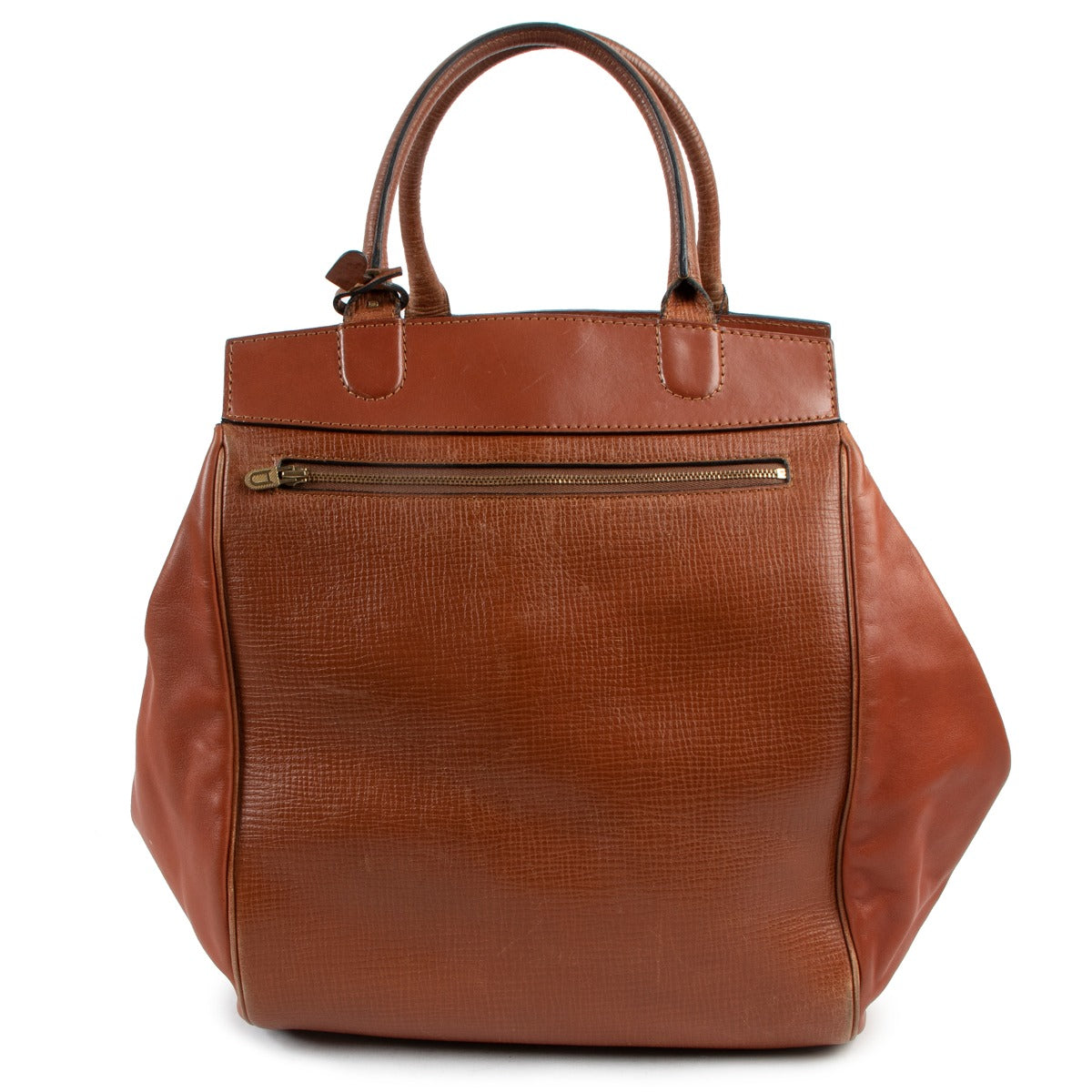 Delvaux Camel Baladin Leather Handbag