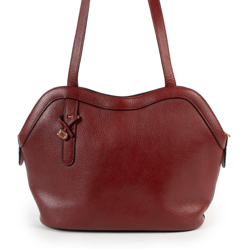 Delvaux Burgundy Furtif Shoulder Bag
