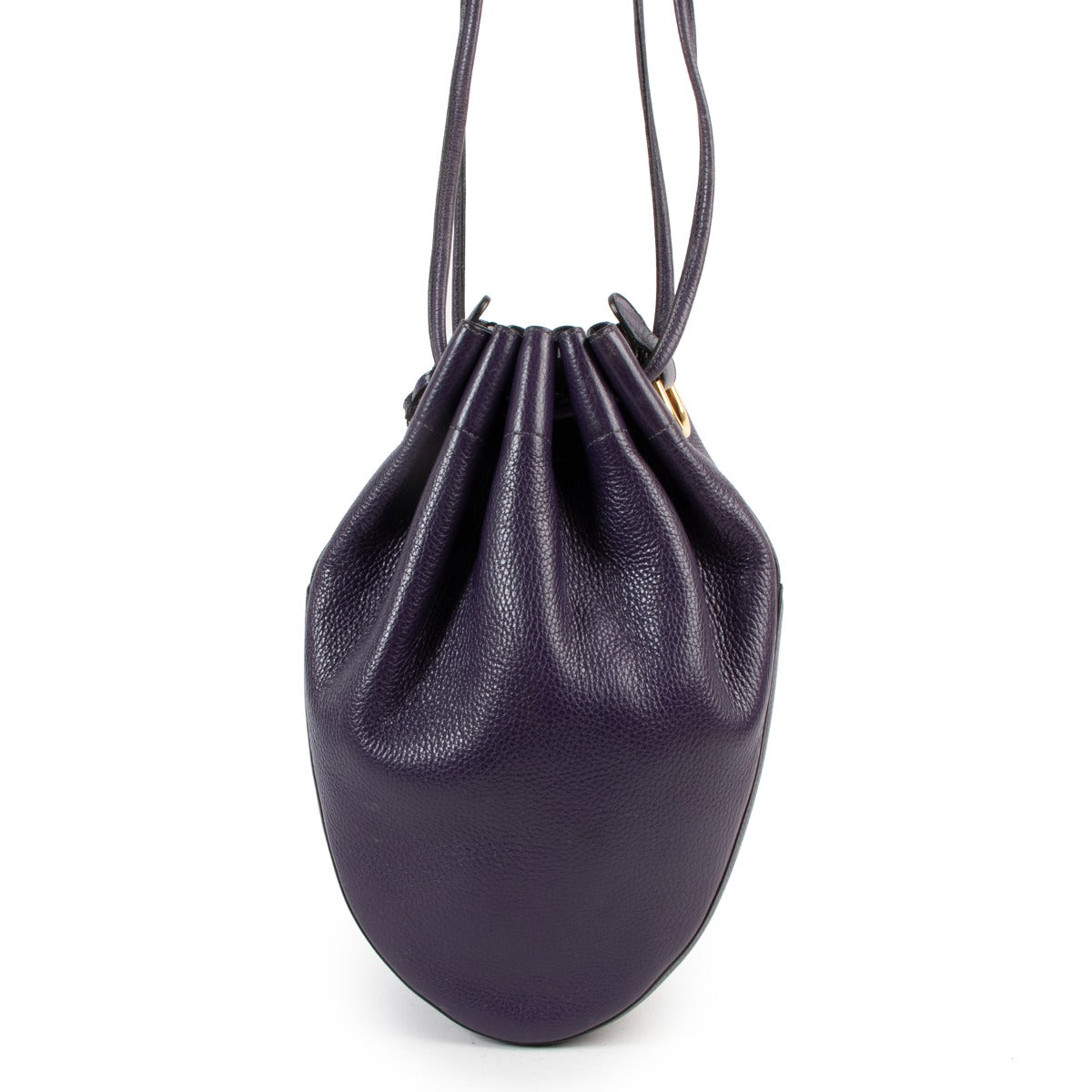 Delvaux Purple Leather Tabarin Shoulder Bag