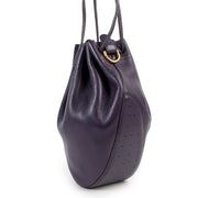 Buy authentic second hand Delvaux Purple Leather tabarin Shoulder bag in good condition at Labellov in Antwerp.