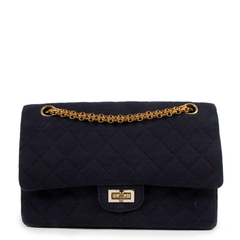Chanel Blue Fabric 2.55 Reissue Vintage Flap Bag