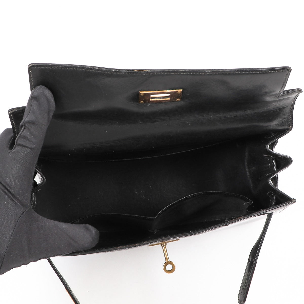Hermès Vintage Kelly 28 Cuir Verni GHW