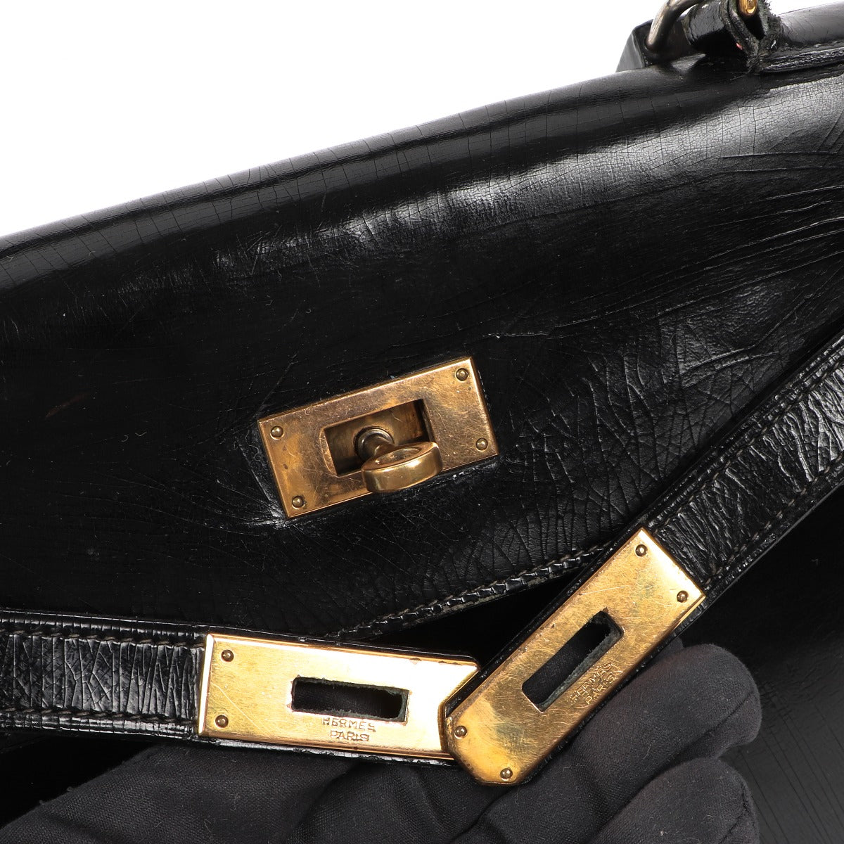 Hermès Vintage Kelly 28 Cuir Verni GHW