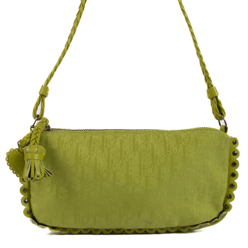 Shop 100% authentic second-hand Christian Dior Green Diorissimo Ethnic Clutch Bag on Labellov.com