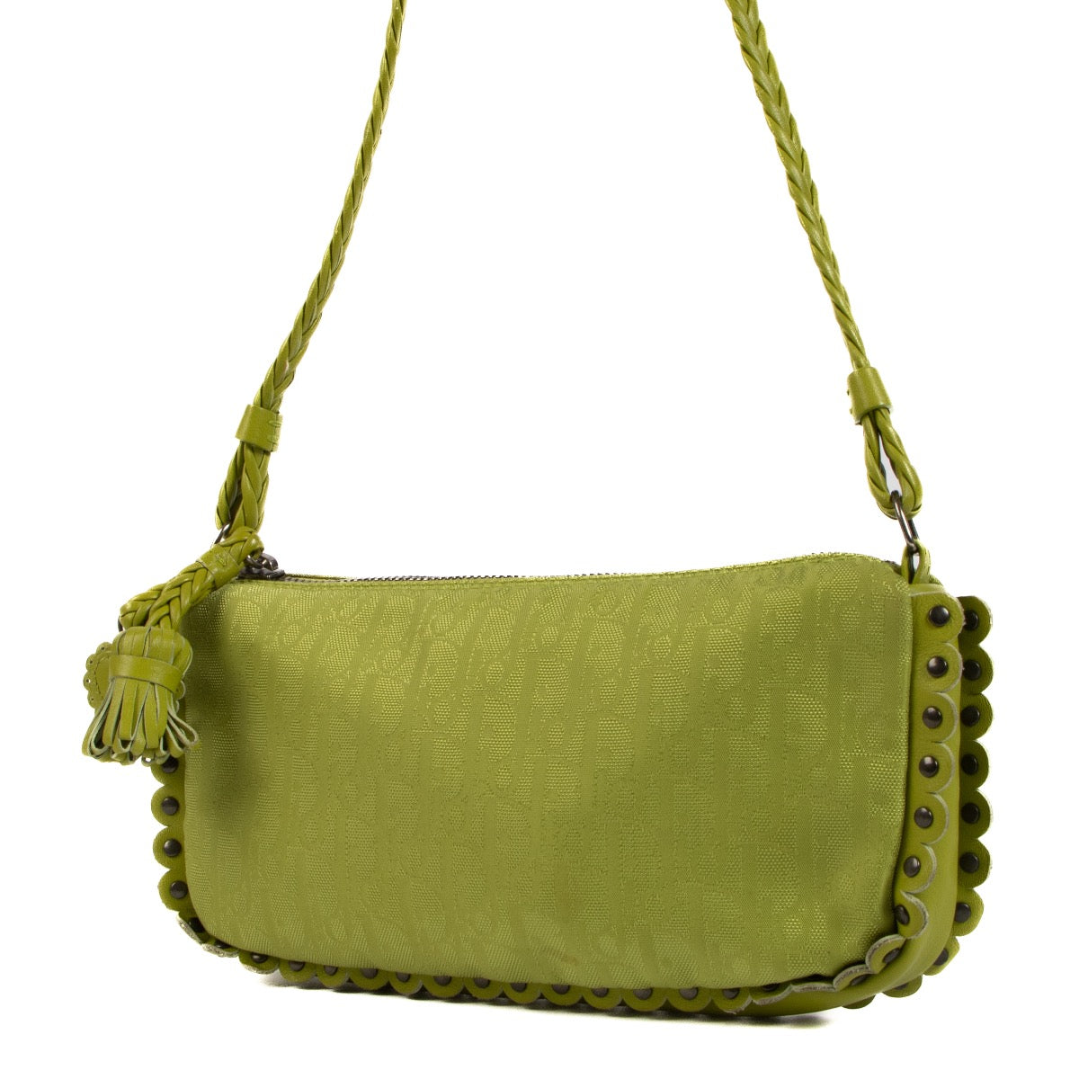 Shop 100% authentic second-hand Christian Dior Green Diorissimo Ethnic Clutch Bag on Labellov.com