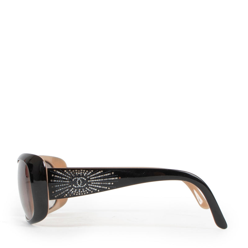 Chanel Black Strass Sunglasses