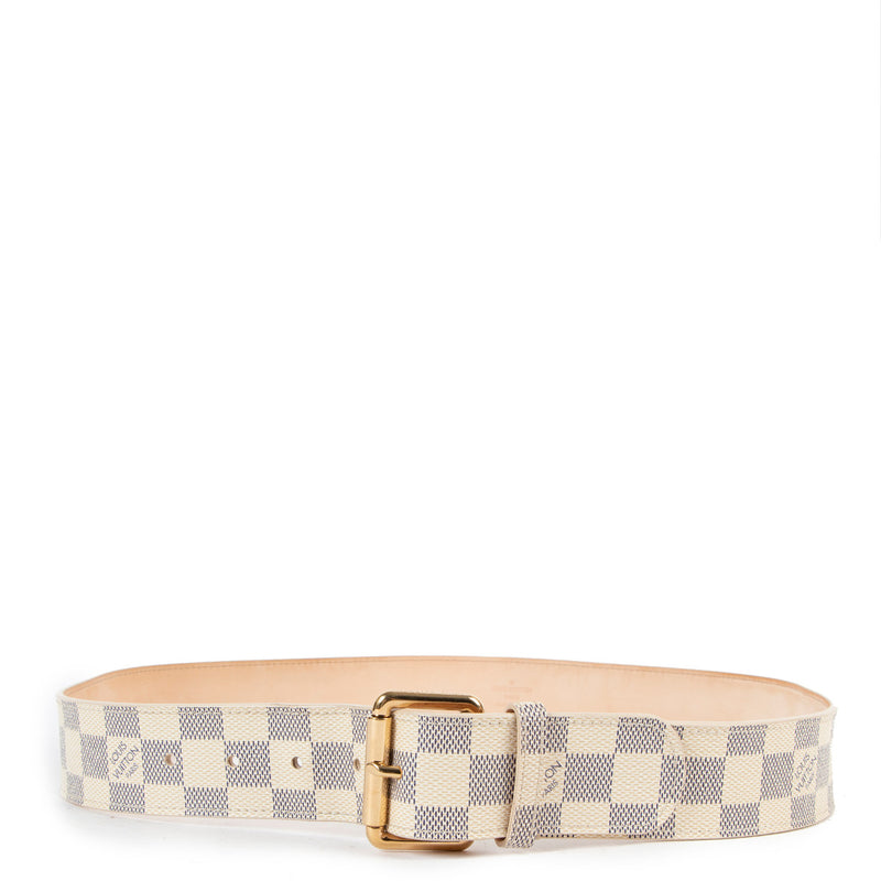Louis Vuitton Damier Azur Belt - size 90