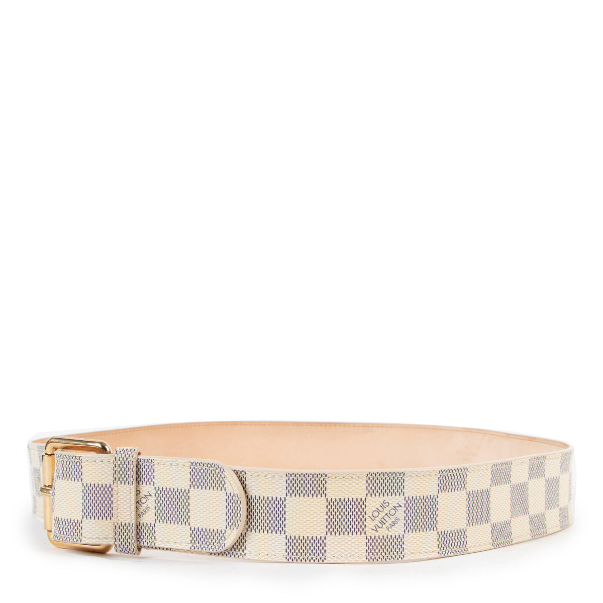 Ceinture Louis Vuitton Damier Azur - taille 90