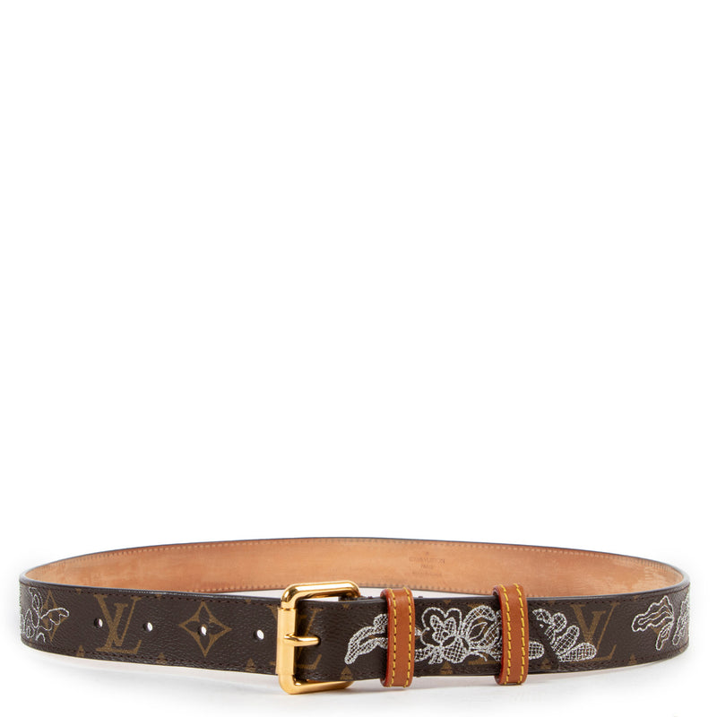 Buy and sell your authentic Louis Vuitton Leather Studded Belt - size 90