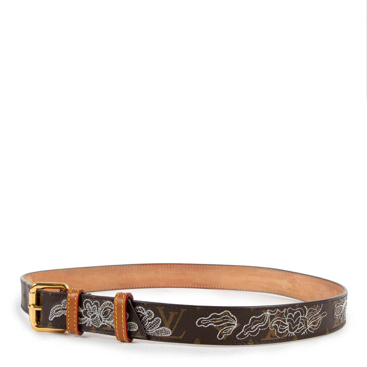 Louis Vuitton Monogram Dentelle Riem - maat 90