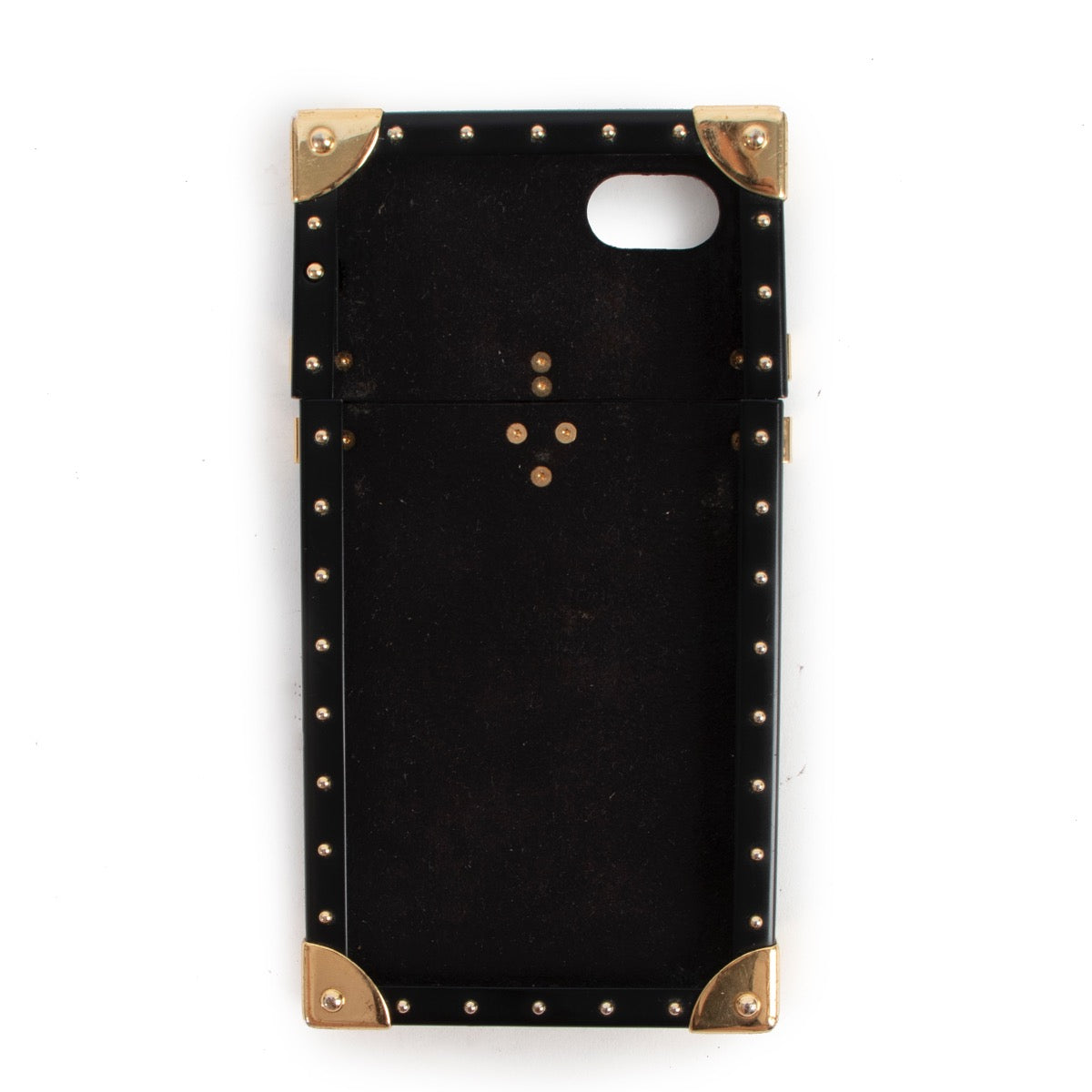 Buy online authentic second hand Louis Vuitton Mirror Monogram Trunk Iphone Case in very good condition at Labellov in Antwerp