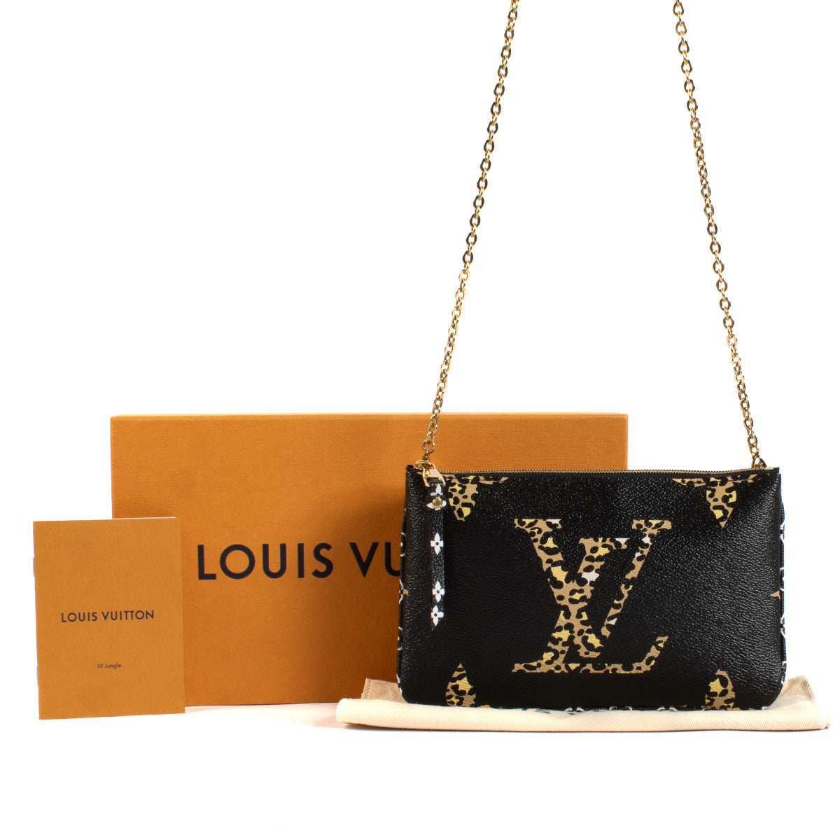 Louis Vuitton Limited Edition Jungle Monogram Double Zip Pochette