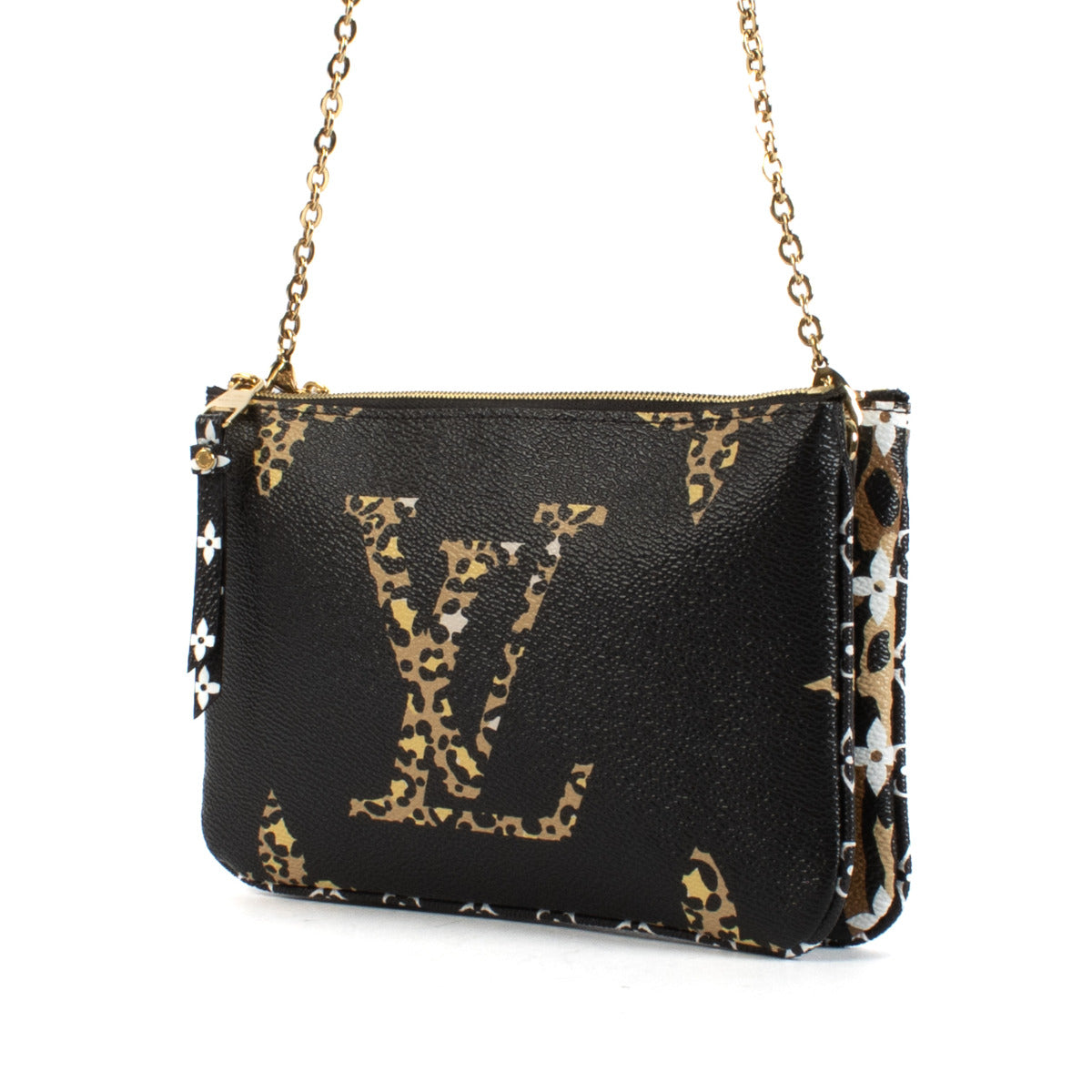 Louis Vuitton Limited Edition Jungle Monogram Double Zip Pochette