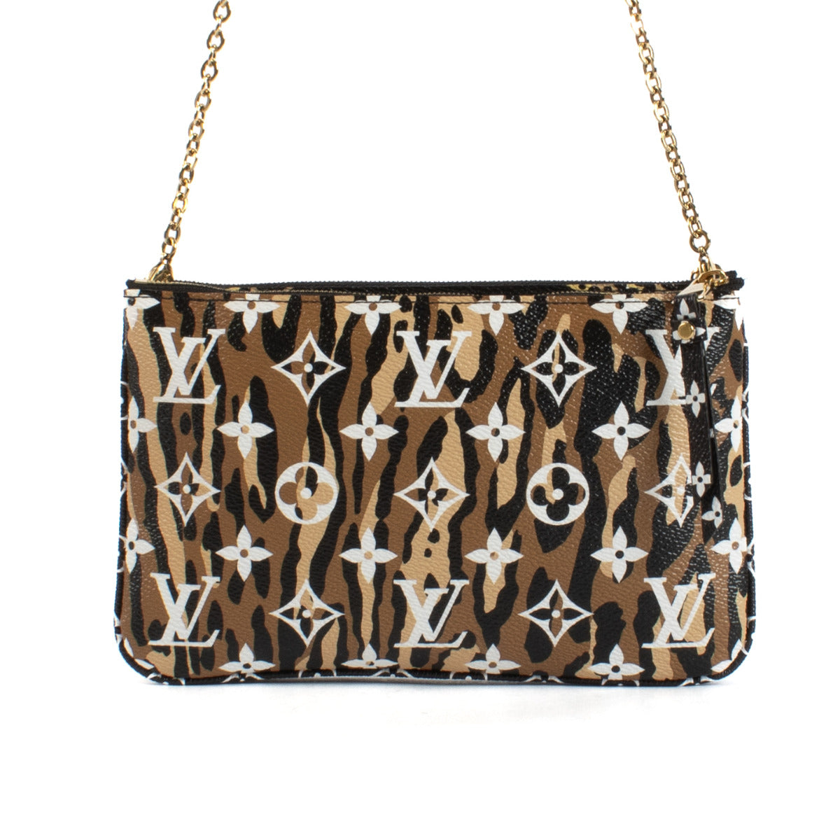 Louis Vuitton Limited Edition Jungle Monogram Double Zip Pochette
