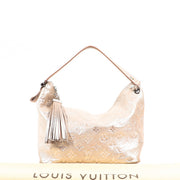Buy an authentic second-hand Louis Vuitton Pink Monogram Leather Shimmer Top Handle Bag in very good condition at Labellov in Antwerp.