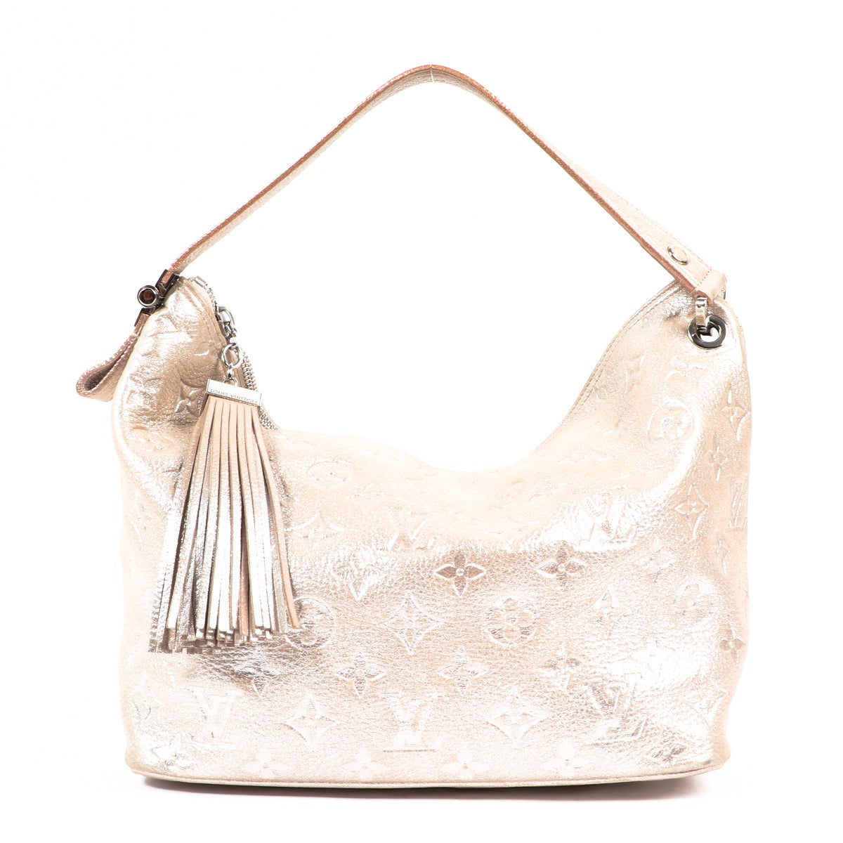 Buy an authentic second-hand Louis Vuitton Pink Monogram Leather Shimmer Top Handle Bag in very good condition at Labellov in Antwerp.