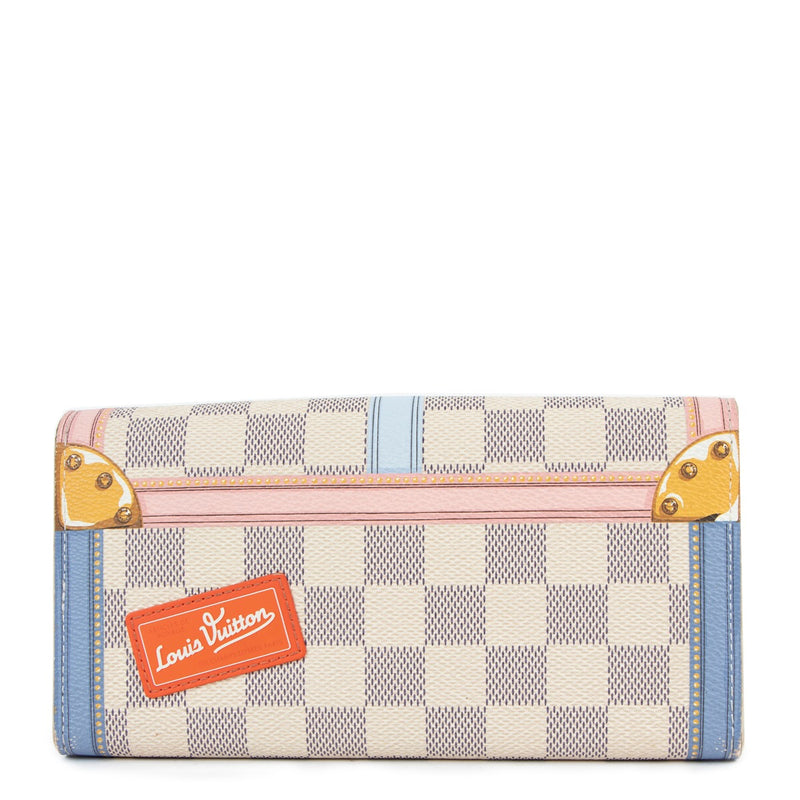 Louis Vuitton Summer Trunk Damier Azur Sarah Wallet Limited Edition