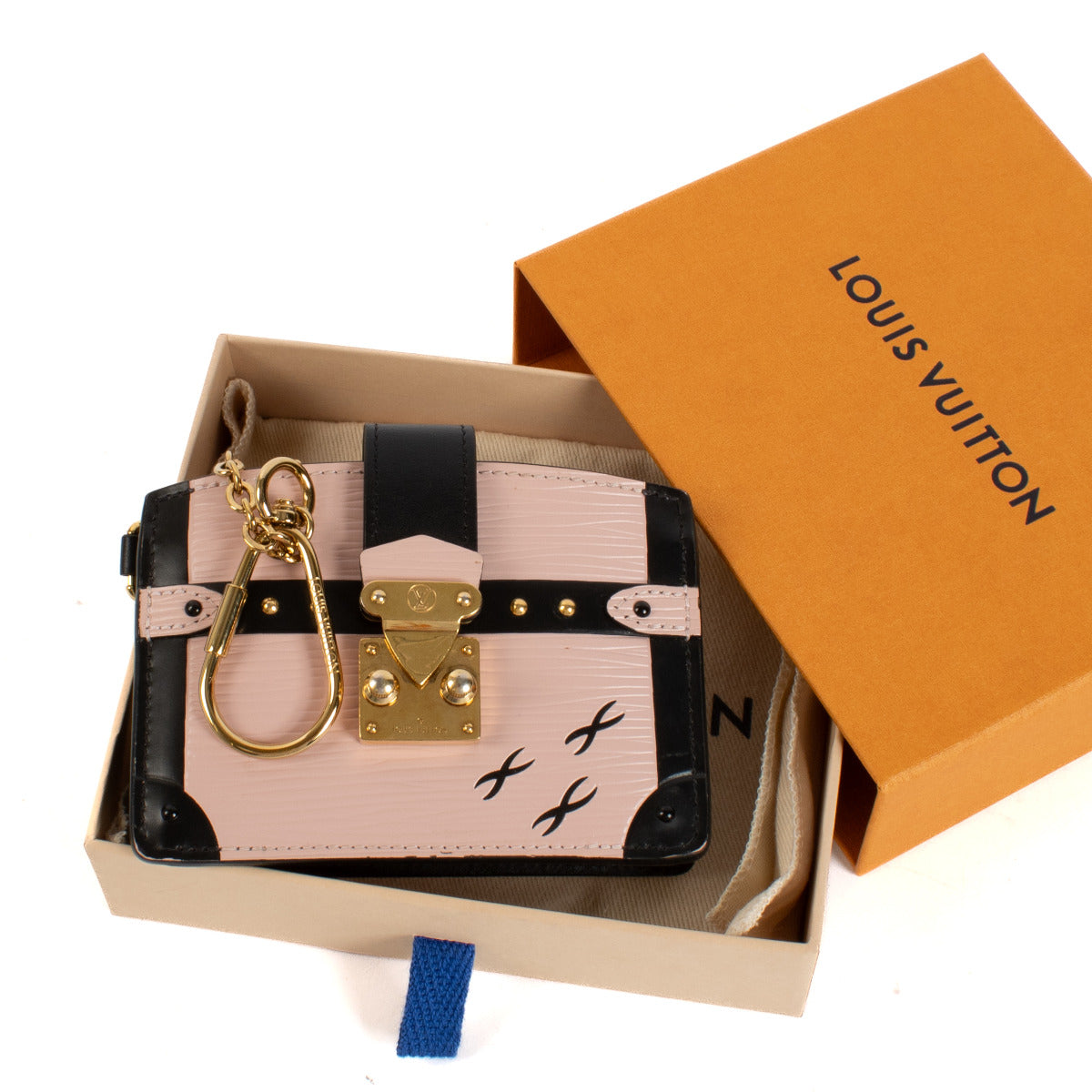 Louis Vuitton Epi Trunk Multicartes Rose Ballerine Wallet
