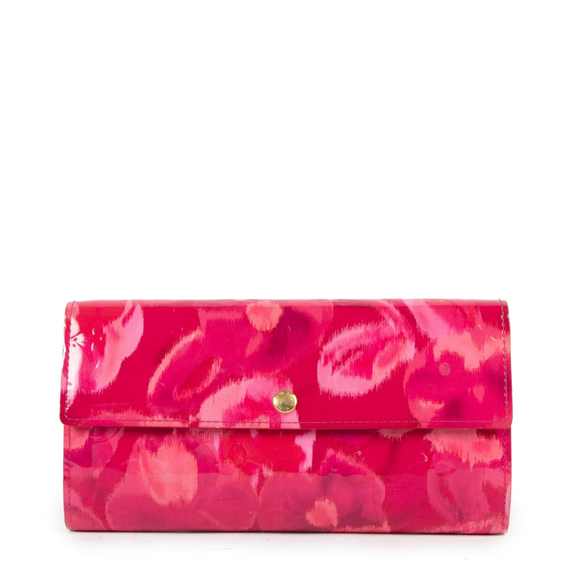 Louis Vuitton Indian Rose Monogram Vernis Sarah Wallet