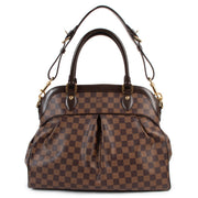 Buy an authentic second hand Louis Vuitton Damier Ebene Trevi GM Shoulder Bag in very good condition at Labellov