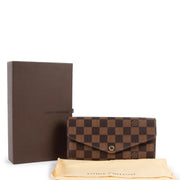 Louis Vuitton Damier Ebene Sarah Wallet