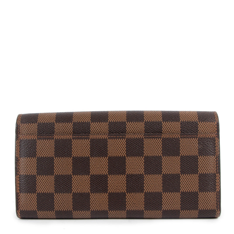 Louis Vuitton Damier Ebene Sarah Portemonnee