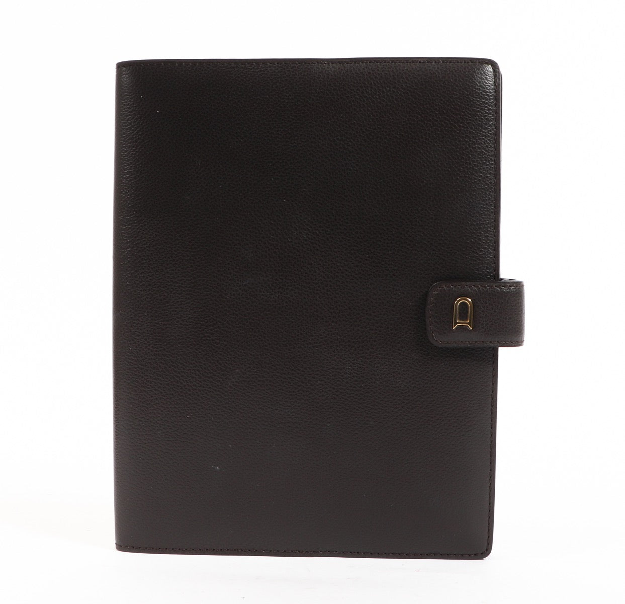 Buy an authentic second hand Delvaux Brown Semainier 3 Jumping Leather Agenda Cover in very good condition at Labellov.com