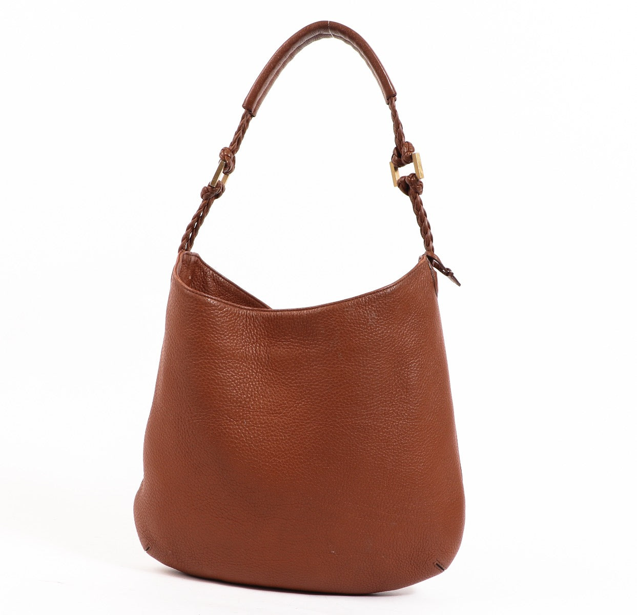 Buy an authentic second hand Delvaux Cognac Le Louise Tresse Taurillon Shoulder Bag in very good condition at Labellov.com
