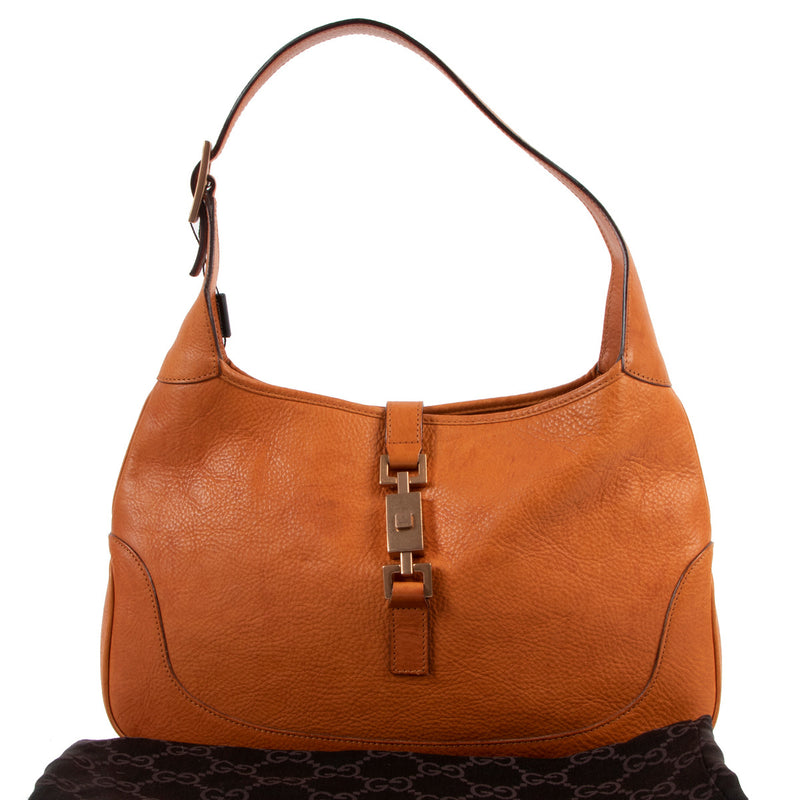 Gucci Orange Jackie Shoulder Bag available for sale at labellov secondhand luxury in Antwerp