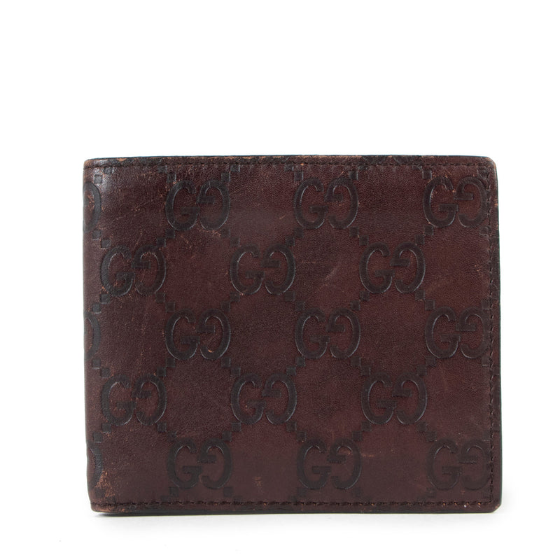 Gucci Brown Leather GG Wallet