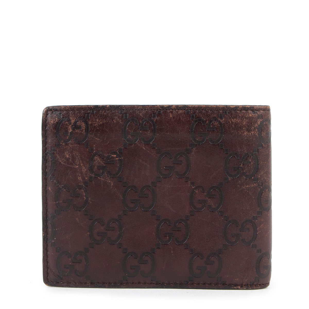 Gucci Brown Leather GG Wallet