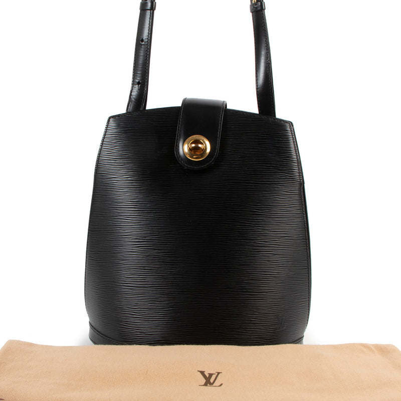 Louis Vuitton Black Epi Leather Cluny Shoulder Bag