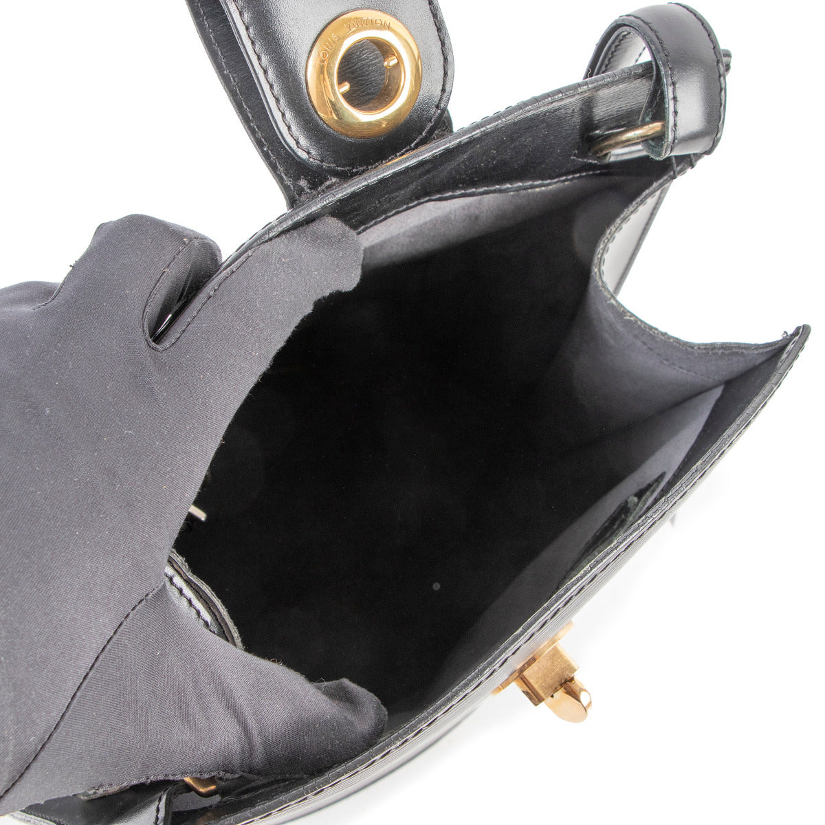 Louis Vuitton Black Epi Leather Cluny Shoulder Bag