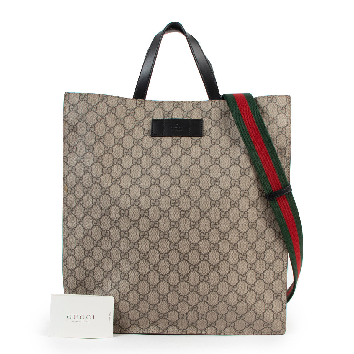Gucci GG Supreme Web Tote Bag