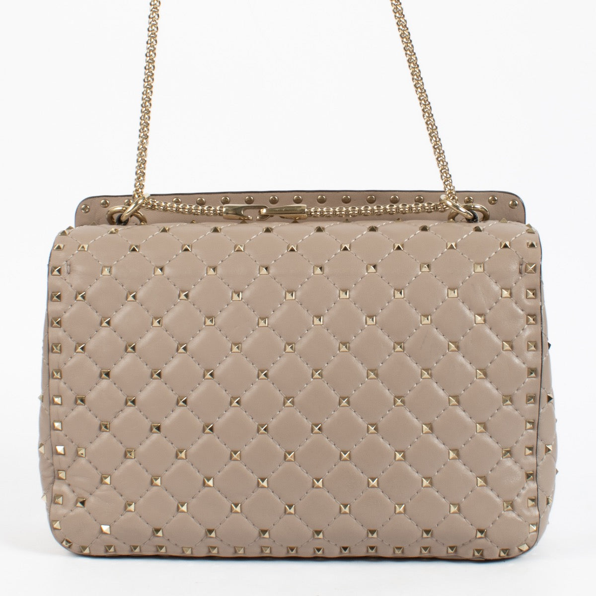 shop 100% authentic second hand Valentino Garavani Nude Large Rockstud Bag on Labellov.com