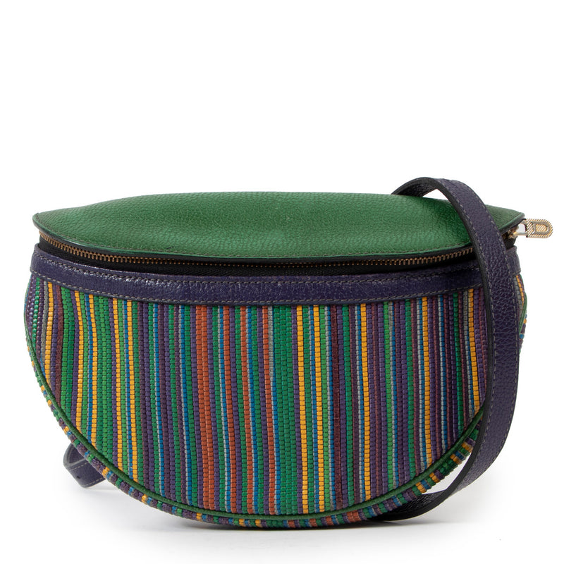 Delvaux Multicolor Green Toile de Cuir Crossbody Bag for the best price at Labellov secondhand luxury in Antwerp Belgium. We buy and sell your authentic designer bags online.