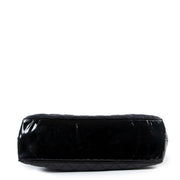 Chanel Vintage Black Quilted Lambskin Patent Leather CC Tote bag