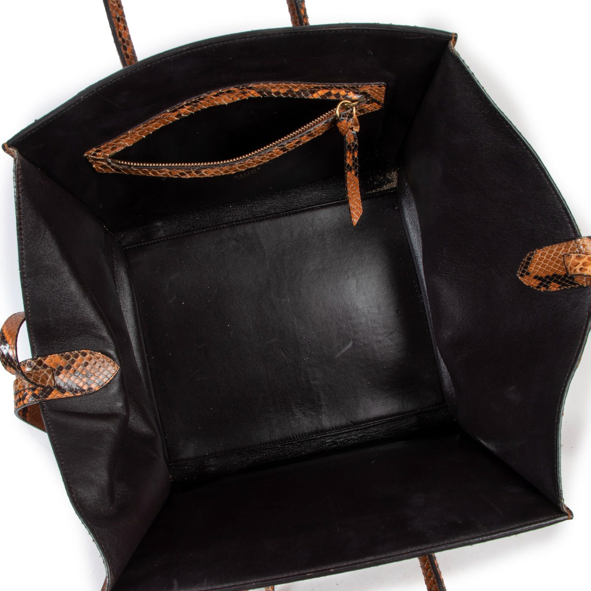 Buy an authentic second hand Celine Python Medium Luggage Phantom Handbag in very good condition at Labellov
