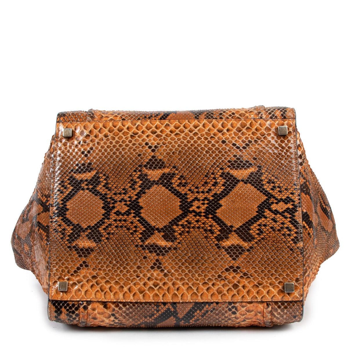 Buy an authentic second hand Celine Python Medium Luggage Phantom Handbag in very good condition at Labellov