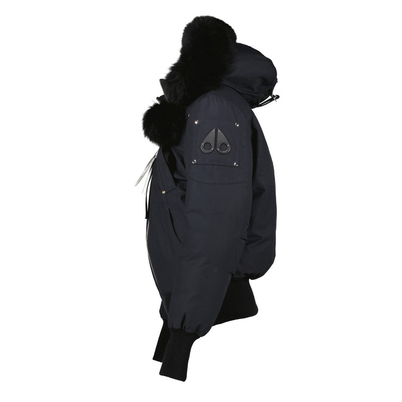 Moose Knuckles Black Fur Hood Coat - size