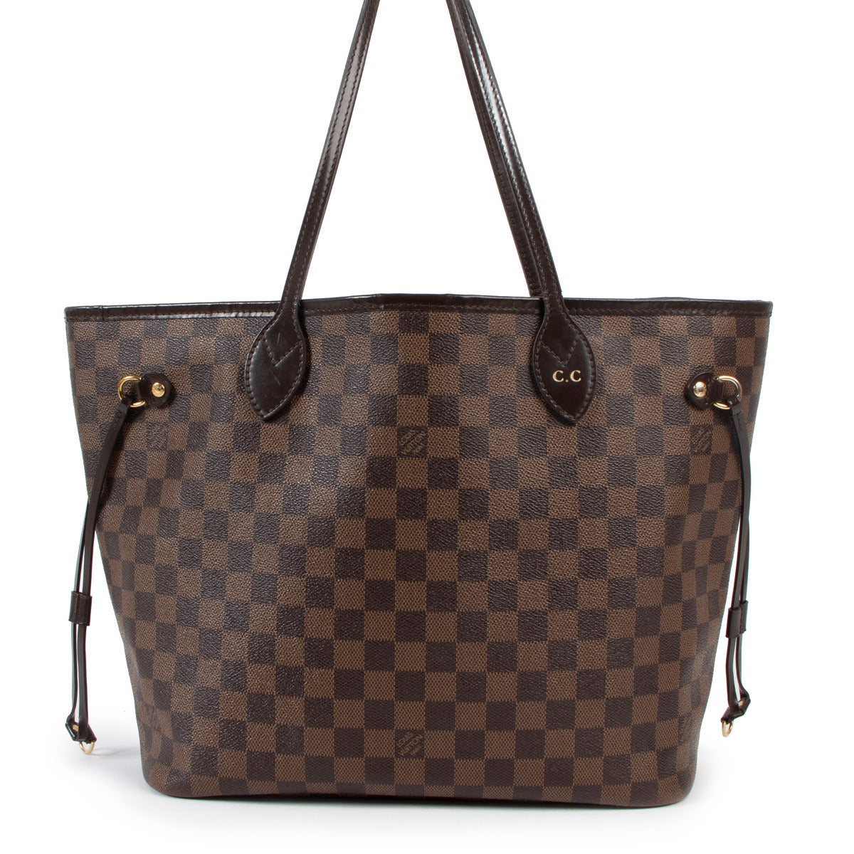 authentic second hand Louis Vuitton Neverfull MM Damier Ebene Canvas at labellov