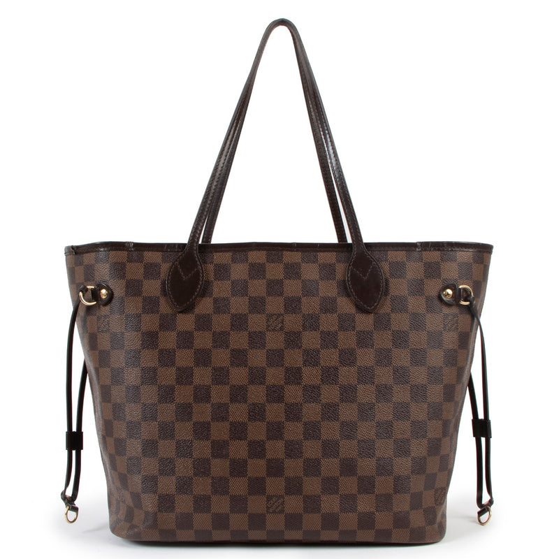 authentic second hand Louis Vuitton Neverfull MM Damier Ebene Canvas at labellov