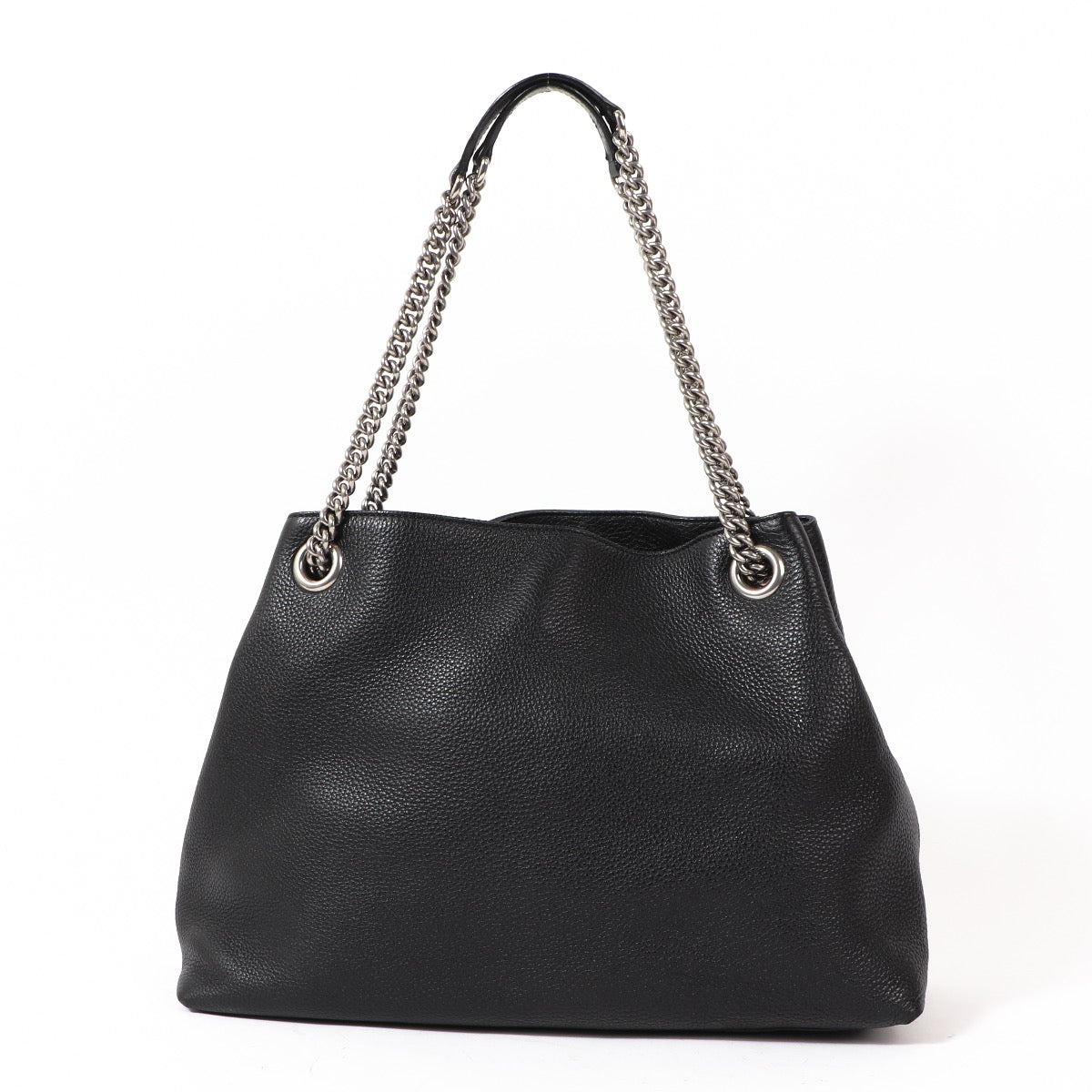 Gucci Black Leather Studded Soho Chain Shoulder Bag