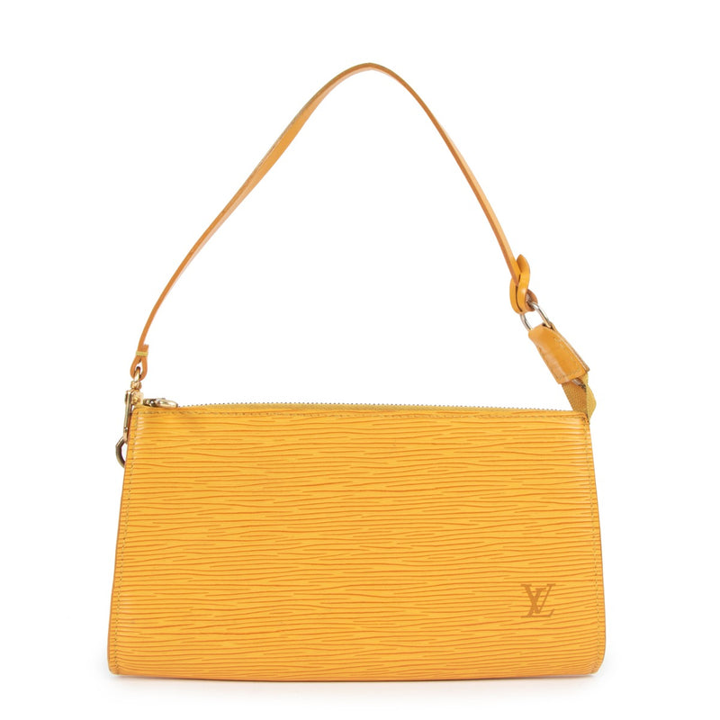 Louis Vuitton Pochette Accessoires Yellow Epi Leather