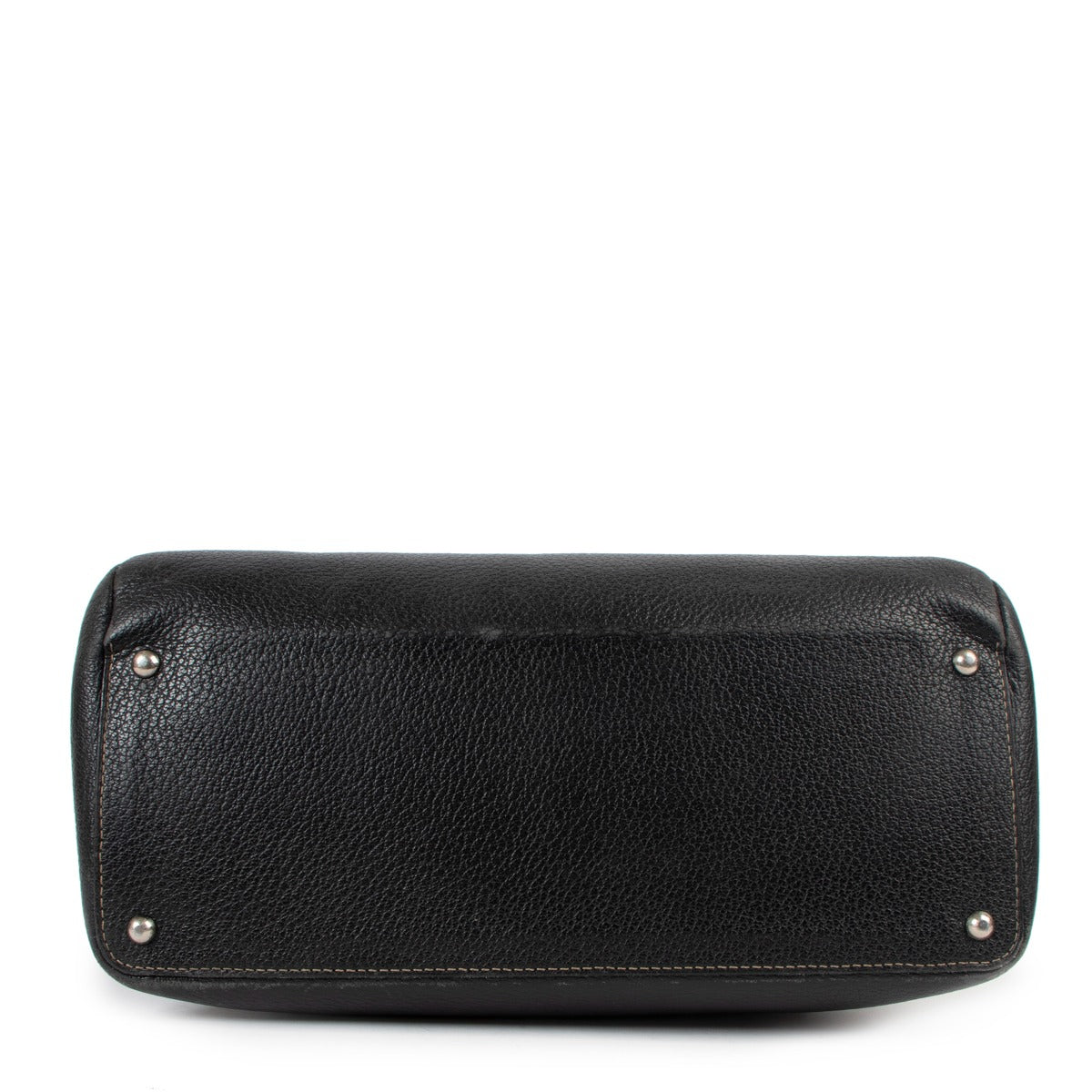 Deux de Delvaux Black Frégate Leather Tote Bag